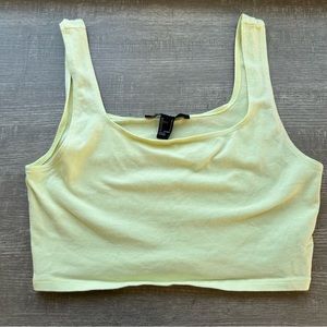 Forever 21 yellow crop top
